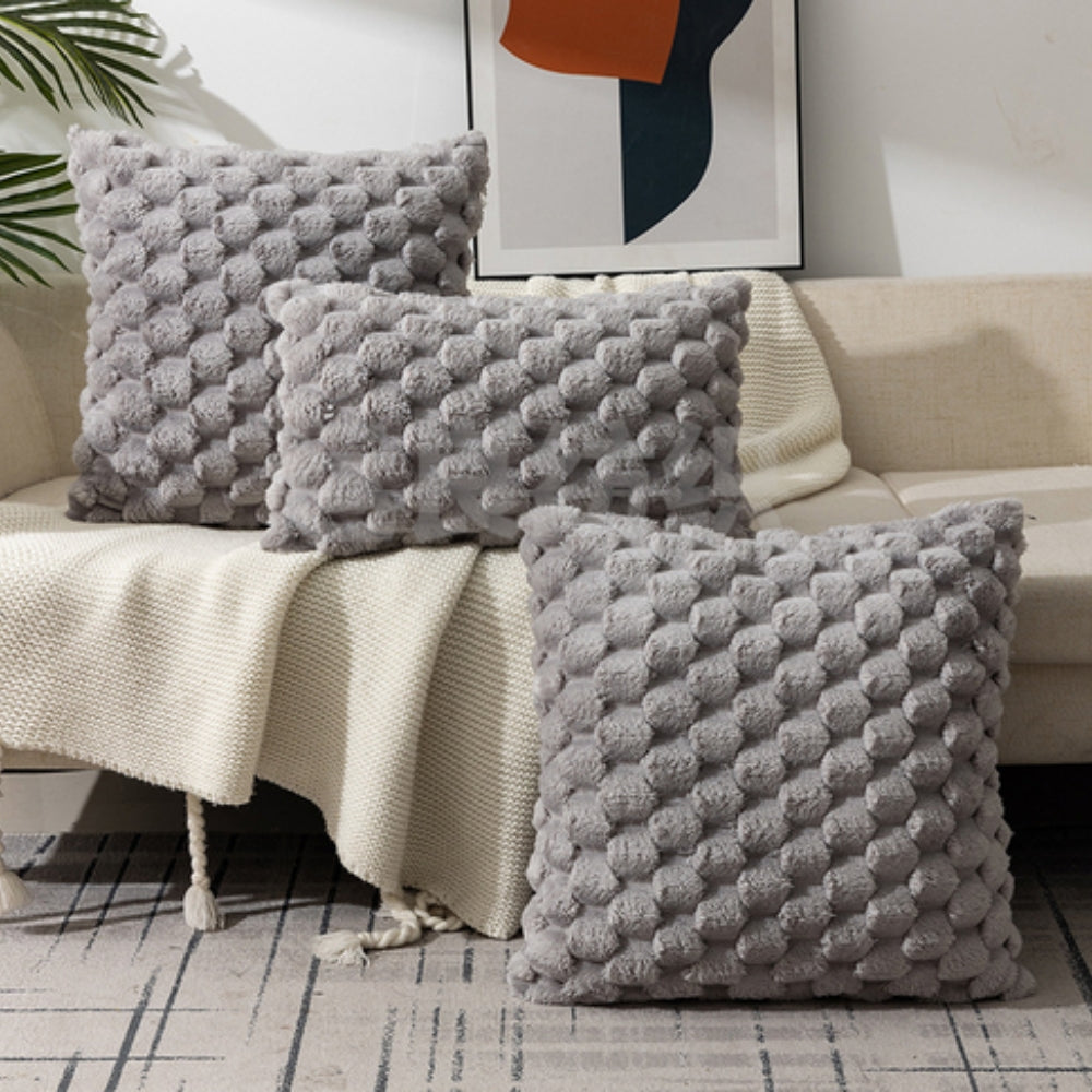 Housse de coussin marshmallow moelleuse