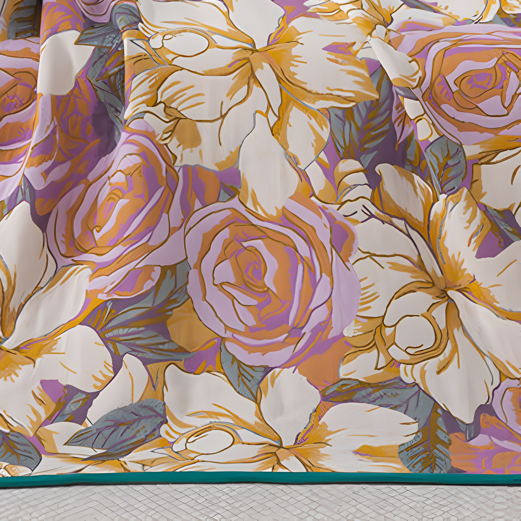 Serviette de bain en coton Serene Rose