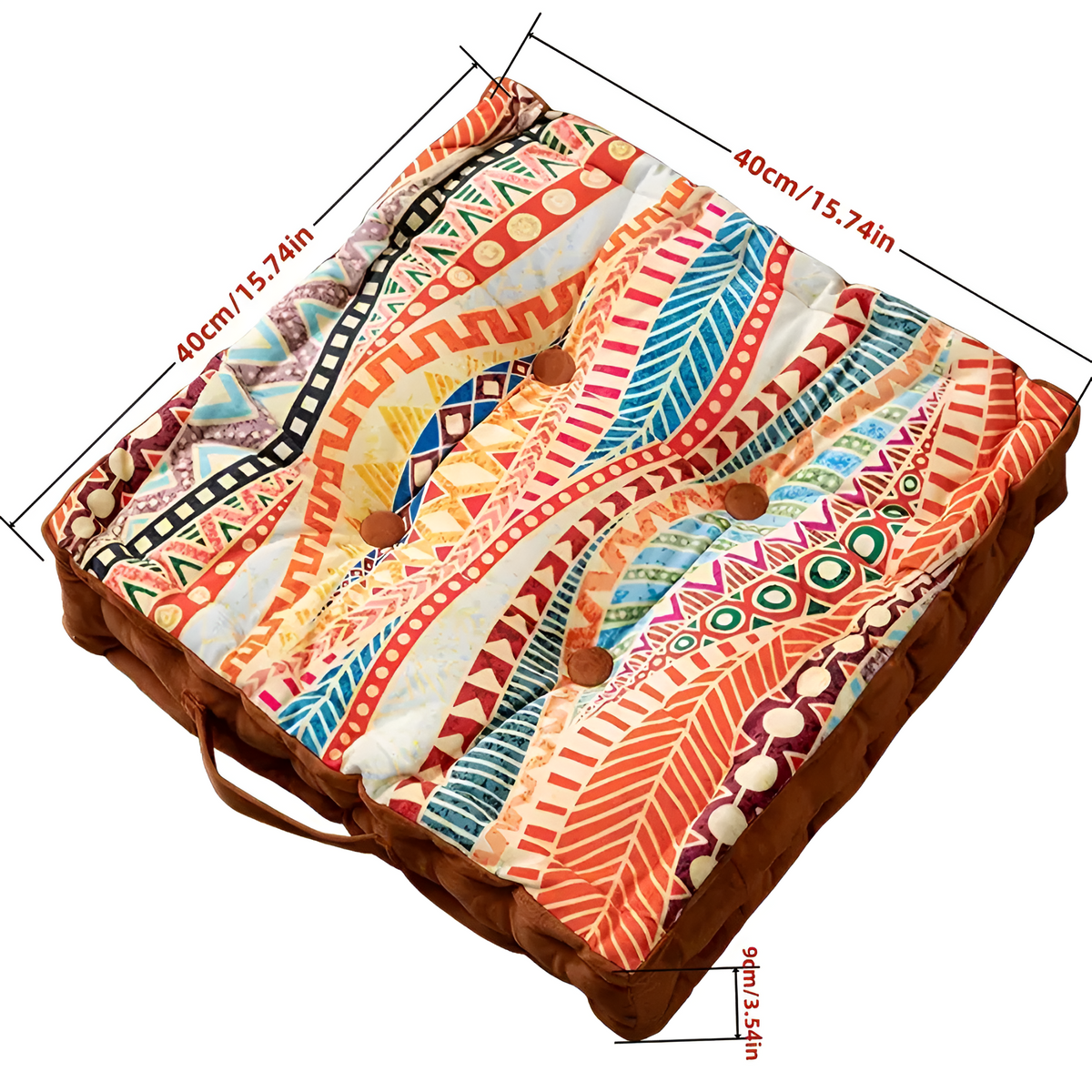 Coussin de sol touffeté vintage