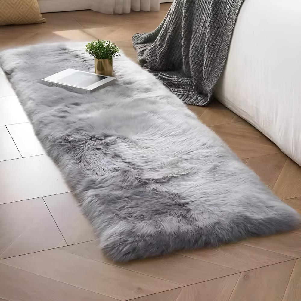 Housse de canapé en fausse fourrure moelleuse