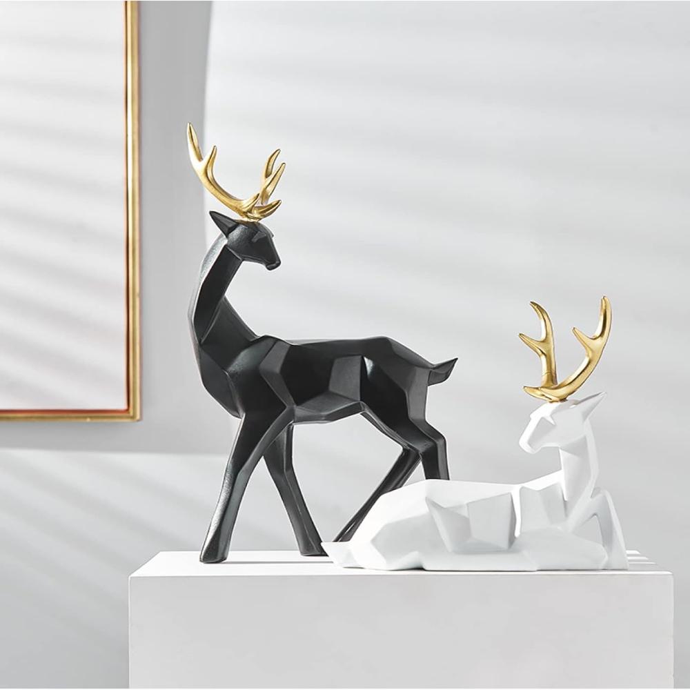 Figurine cerf géométrique