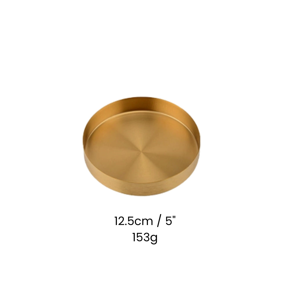 Plateau doré en inox