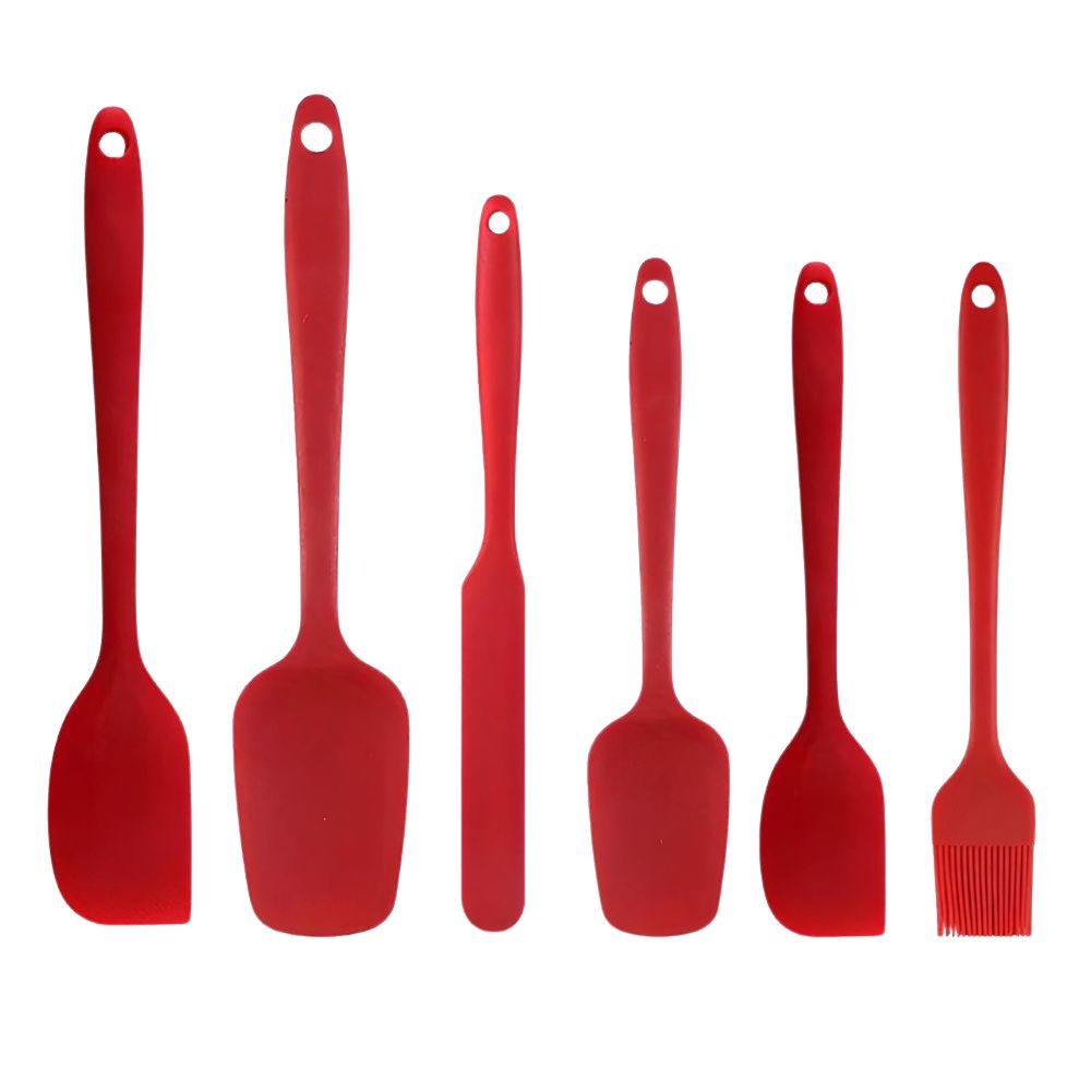 Set de spatules en silicone souple | 6 pièces