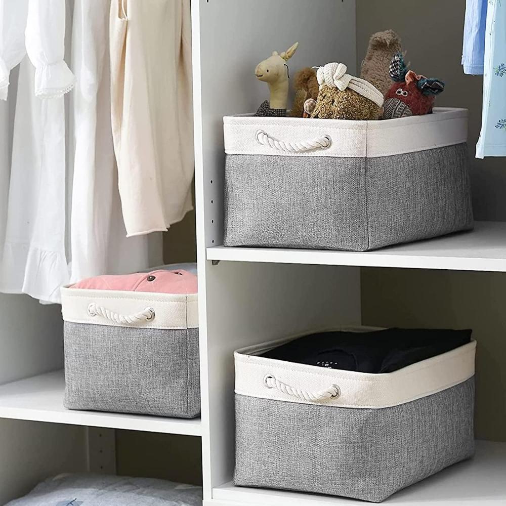 Panier de rangement pliable – Gris
