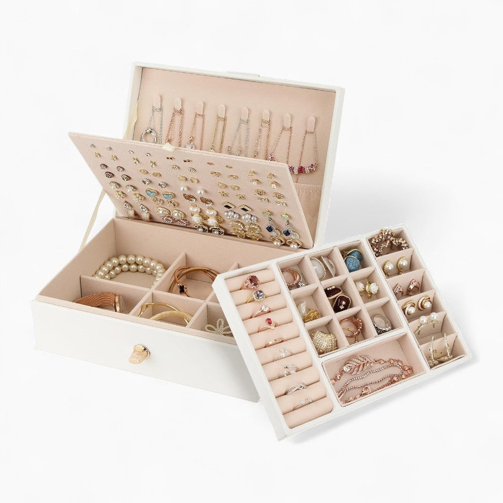 Boîte à Bijoux Femme De Voyage avec Compartiments