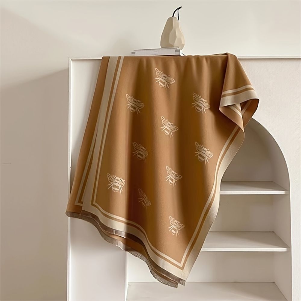 Écharpe d'hiver Nuvia motif abeilles
