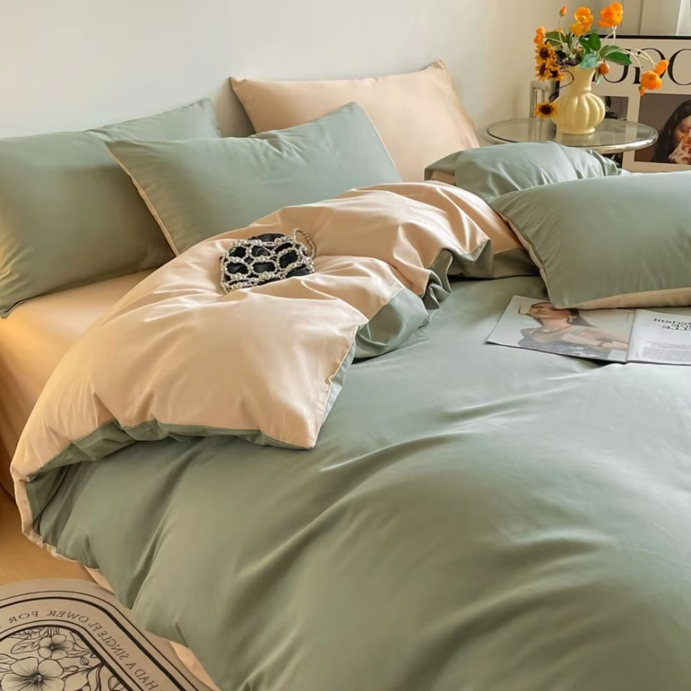 Parure de couette en coton Lustova | 3 pièces