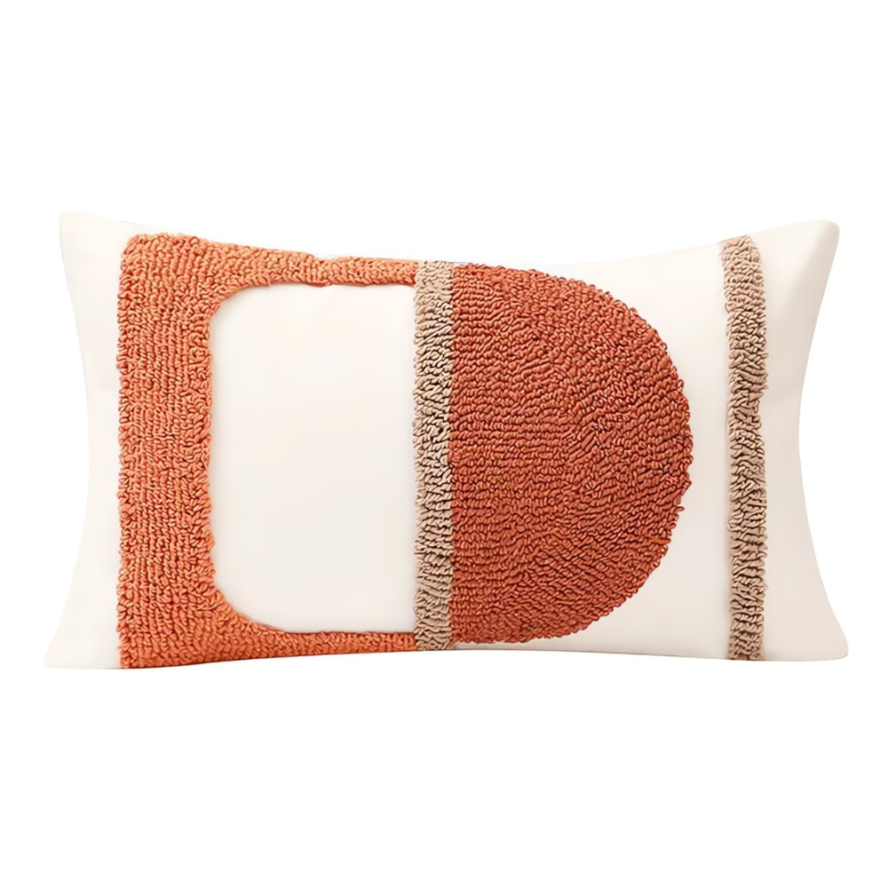 Housse de coussin brodée géométrique Eden