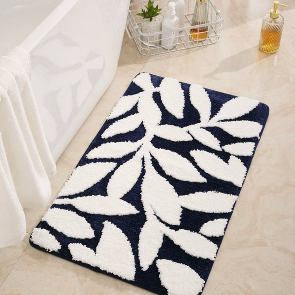 Tapis de bain Zyphire motif feuilles