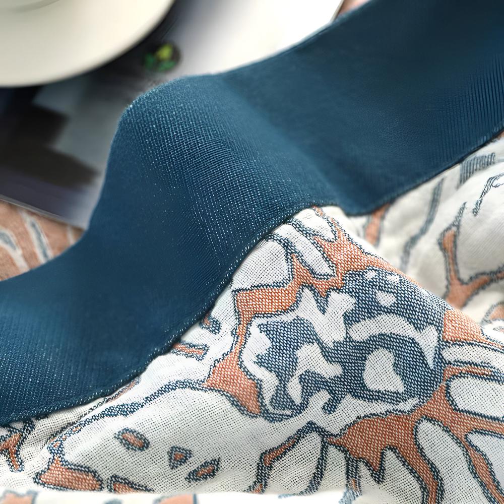 Plaid en coton Botanical Bliss