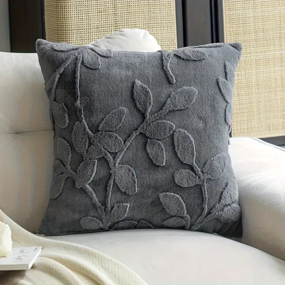 Housse de coussin motif branches