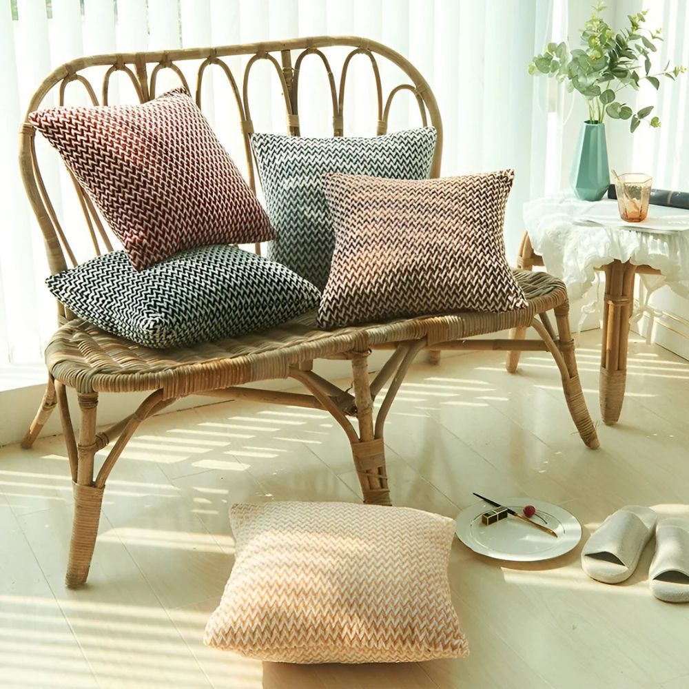 Housses de coussin à chevrons Lush