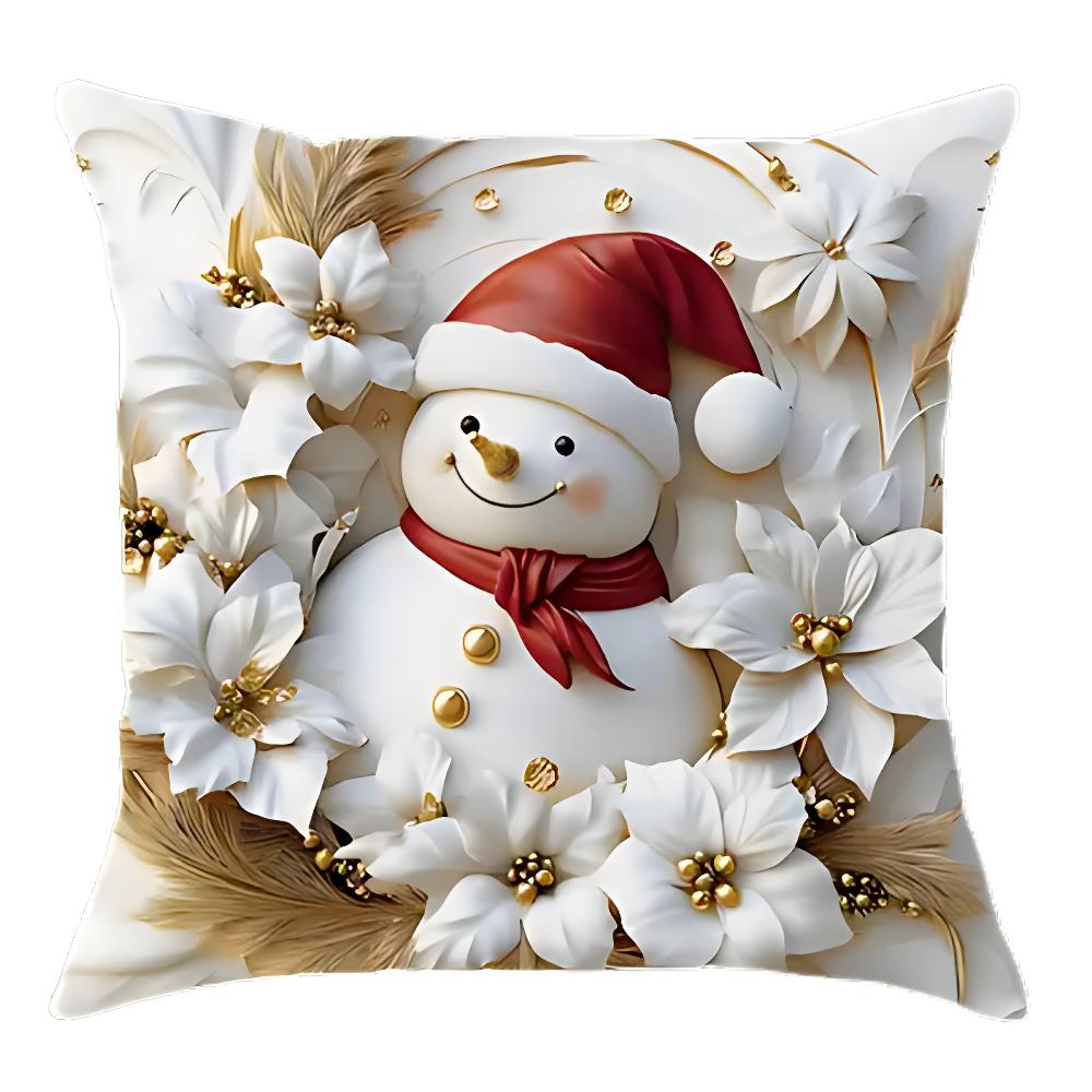 Housses de coussin de Noël en velours | Lot de 4