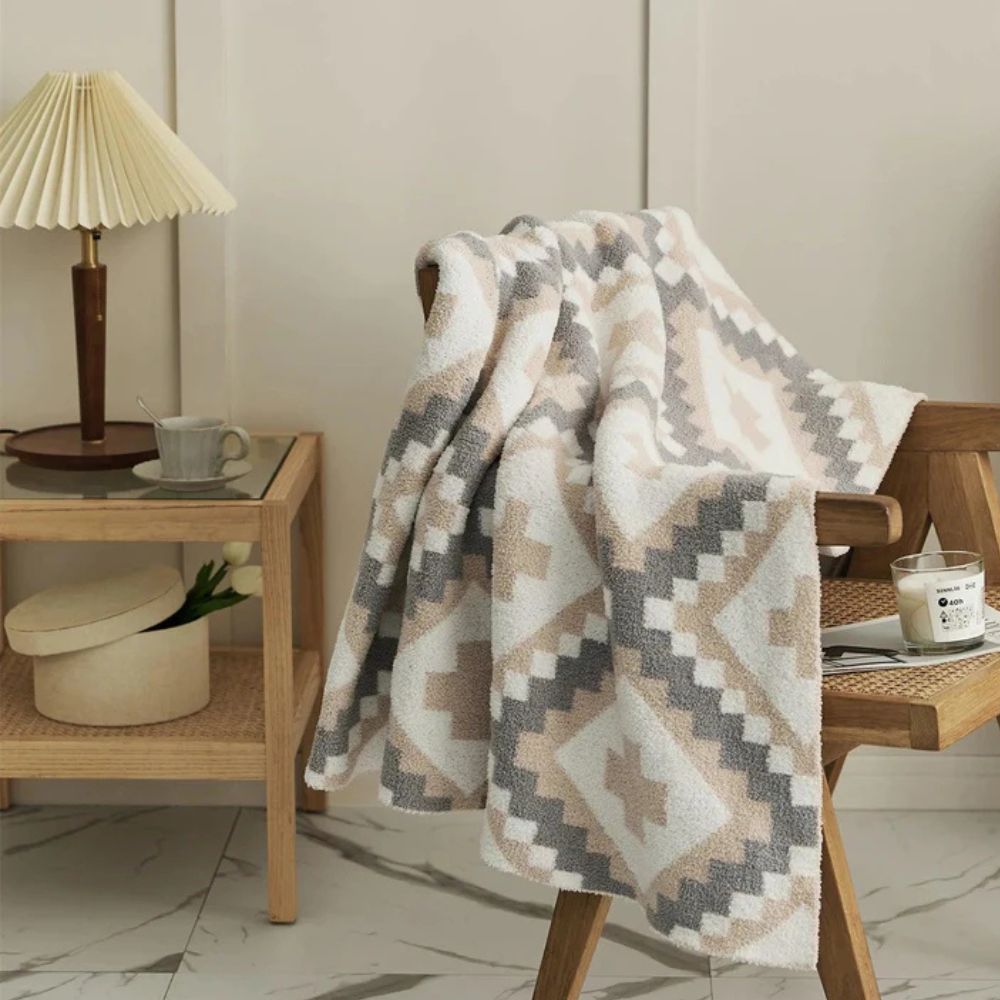 Plaid tricoté Sierra Peaks