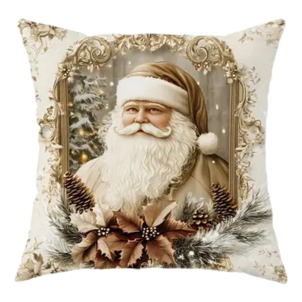 Housses de coussin de Noël en velours doré