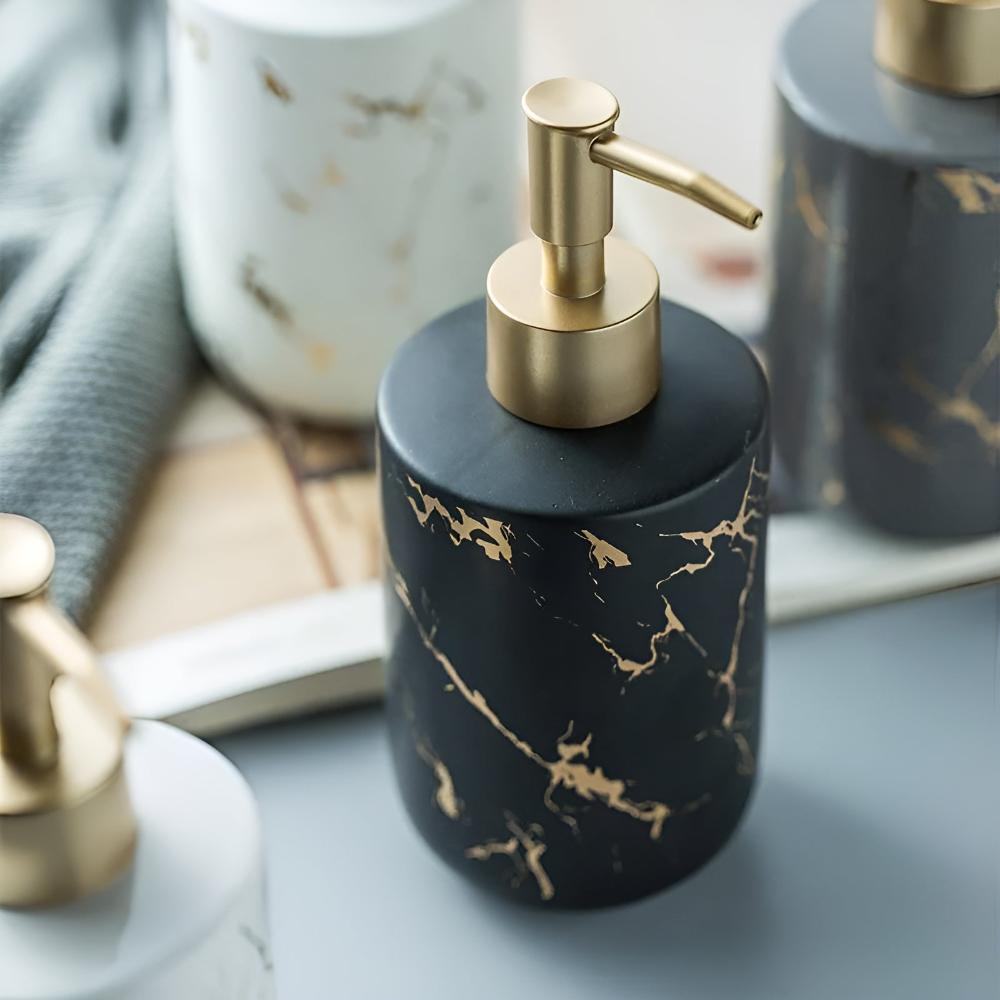Distributeur luxueux marbre et or