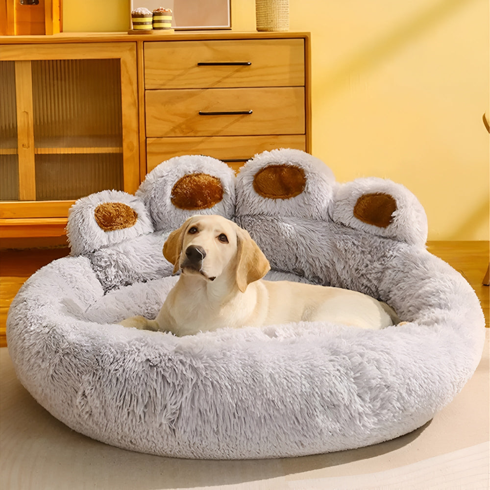 Panier pour animaux en forme de patte