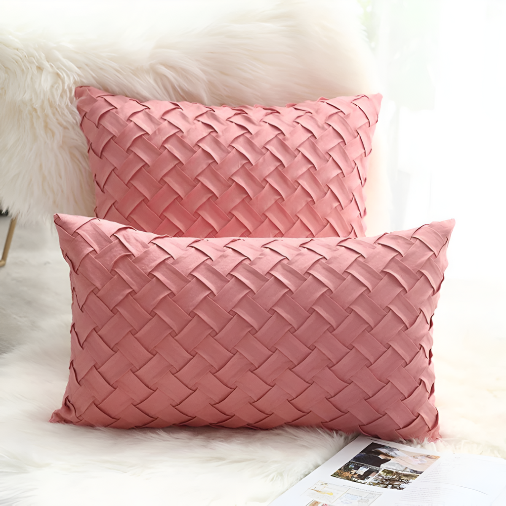 Housses de coussin tissées premium