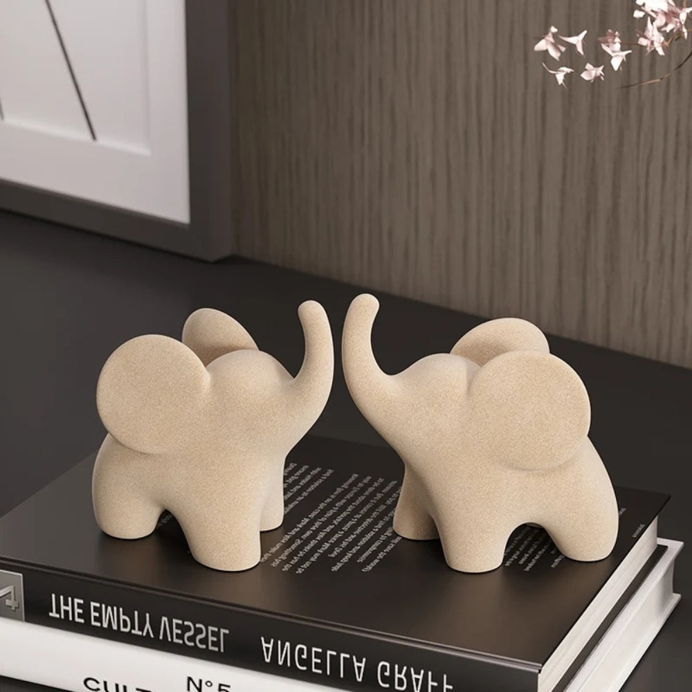Figurines éléphant en résine
