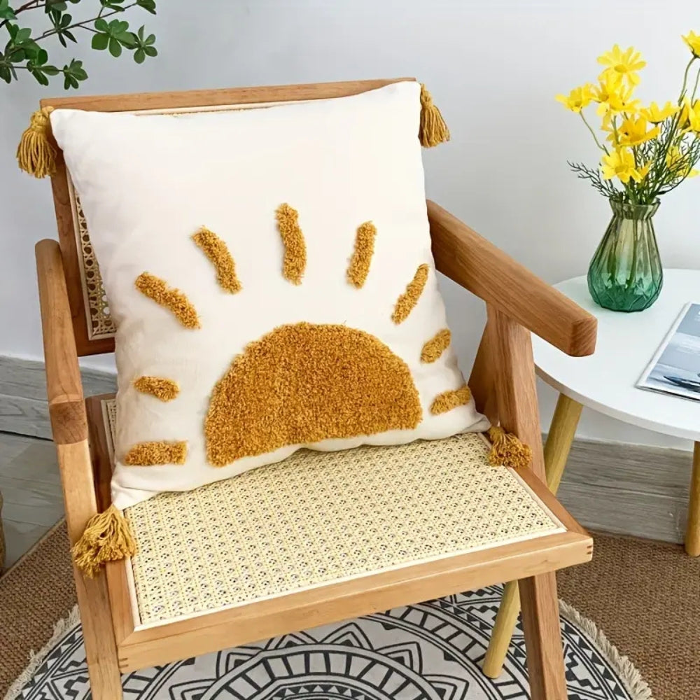 Housse de coussin boho Sunrise Bliss – 18"x18"