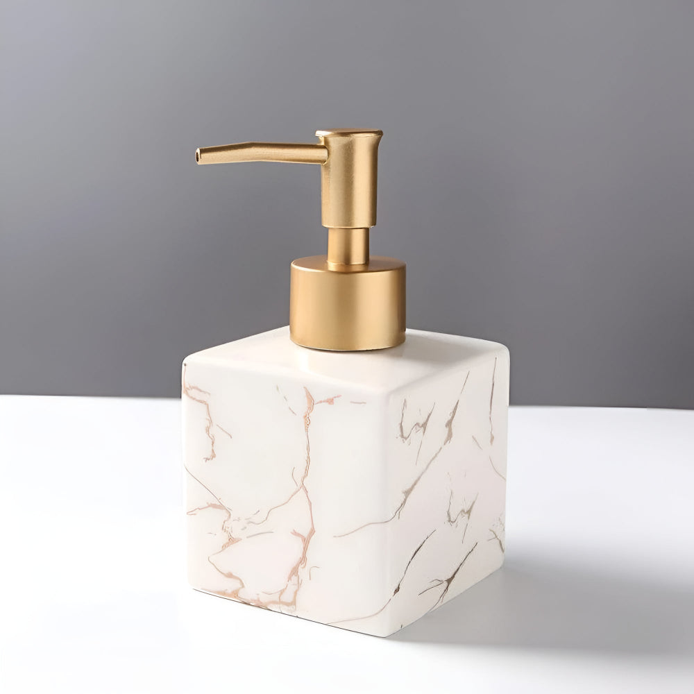 Distributeur de savon effet marbre