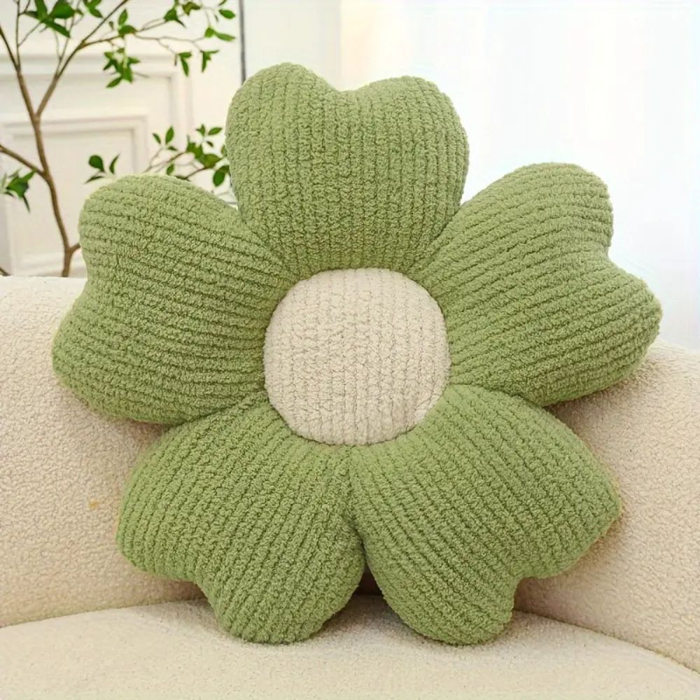 Coussin en forme de fleur épanouie