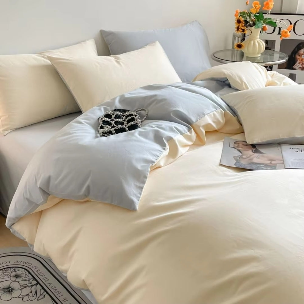 Parure de couette en coton Lustova | 3 pièces