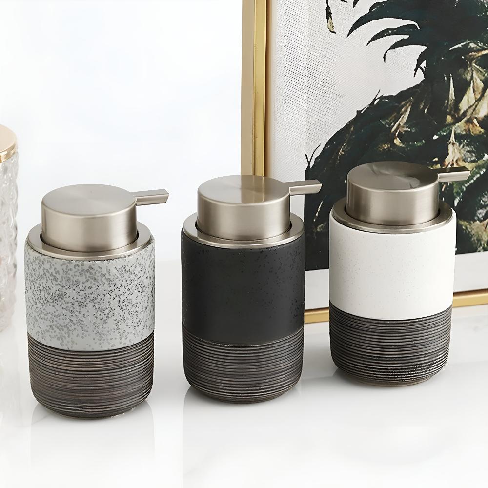 Distributeur de savon en céramique minimaliste