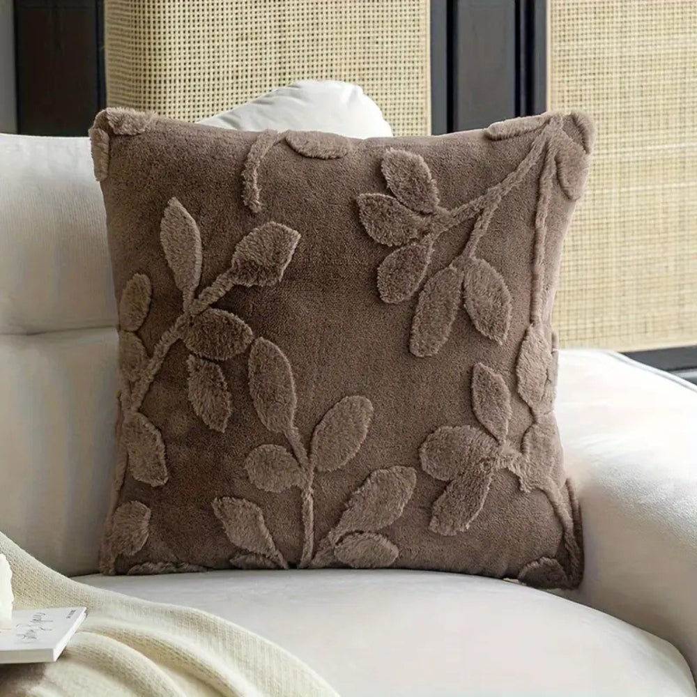 Housse de coussin motif branches