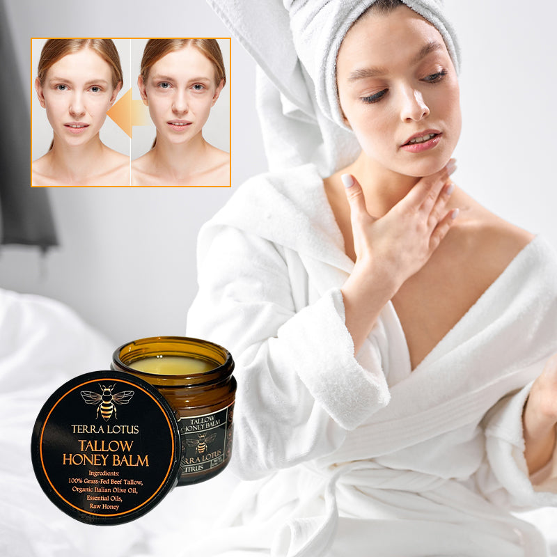 Crème Visage au Suif de Bœuf, Cire d'Abeille & Miel – Soin Nourrissant
