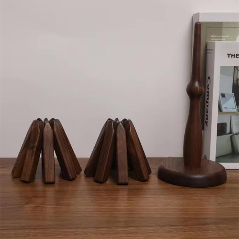 Dessous de Plat en Noyer Noir – Protection Élégante pour la Table
