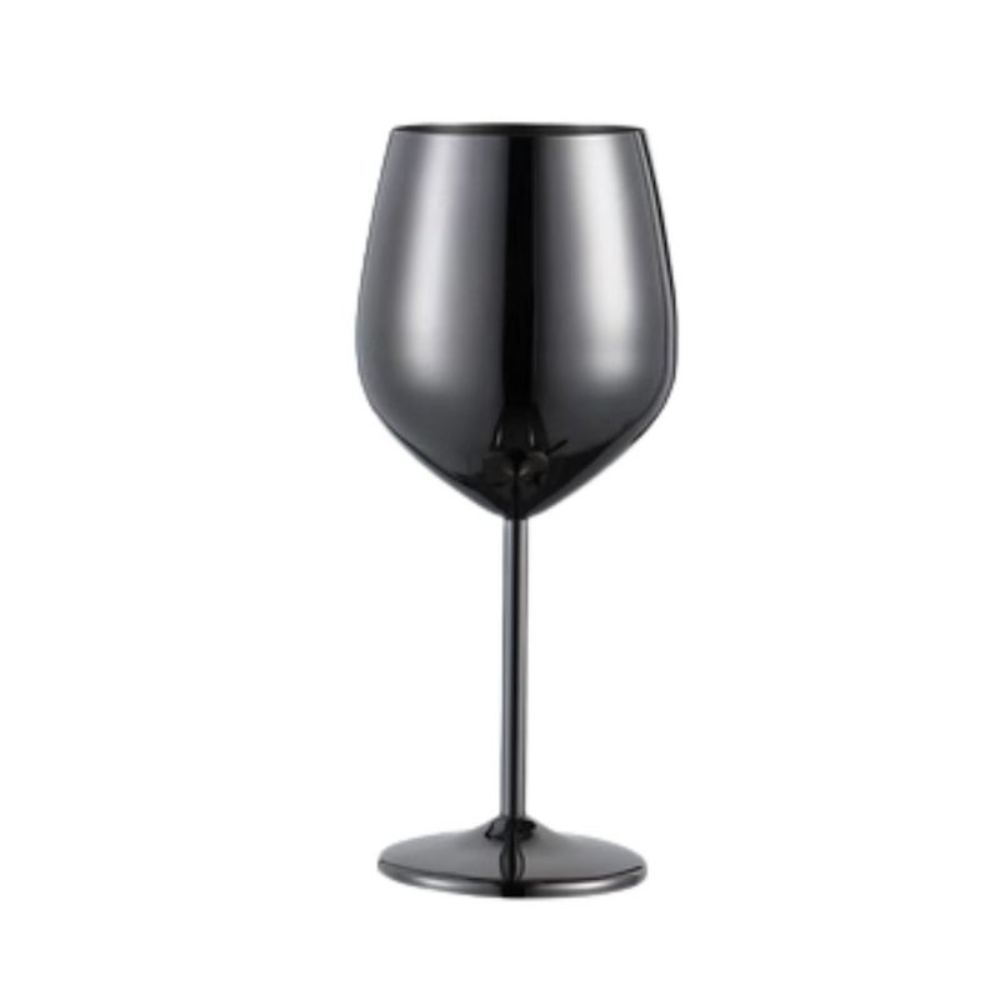 Verre à vin en inox brillant