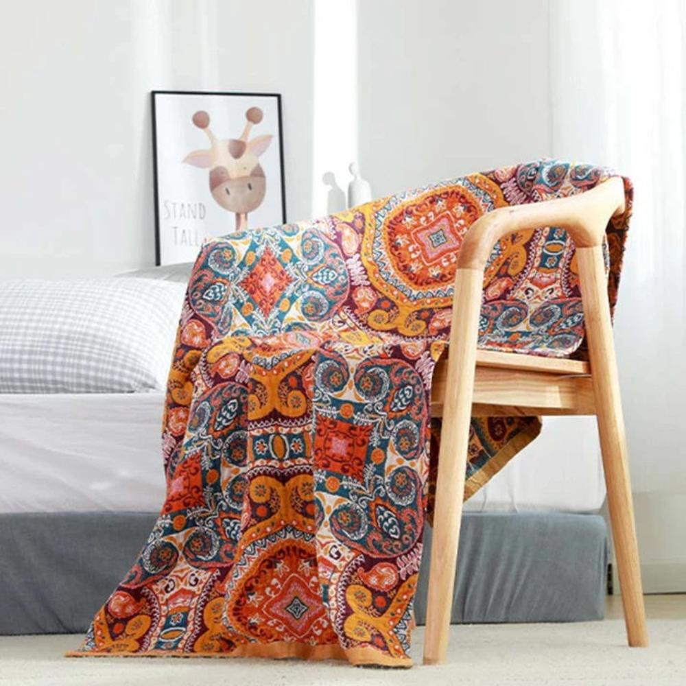 Serviette vintage éclectique