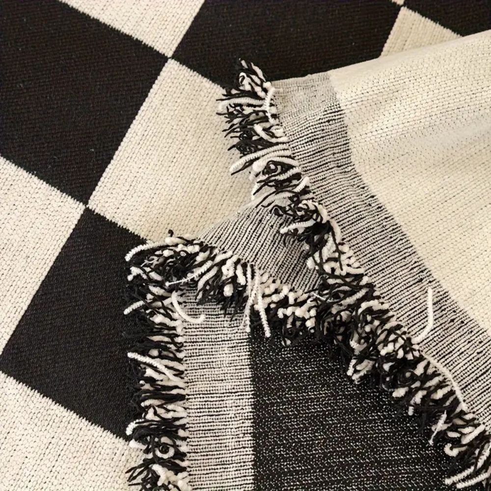 Housse de canapé damier anti-griffures