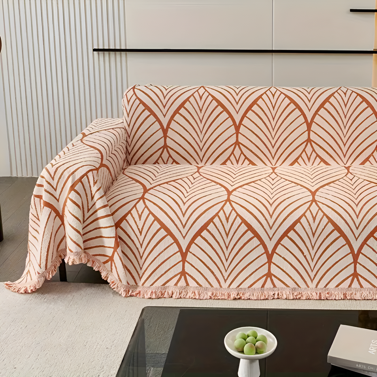 Housse de canapé moderne feuilles d'érable