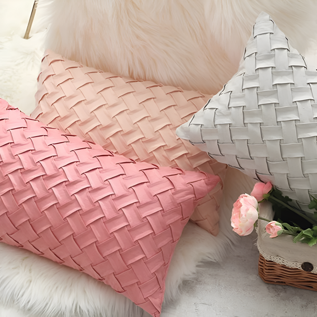 Housses de coussin tissées premium