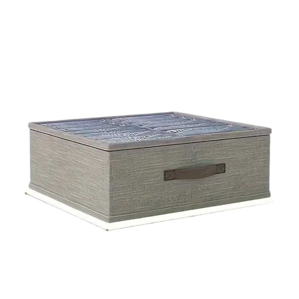 Panier de rangement gris moderne en lin