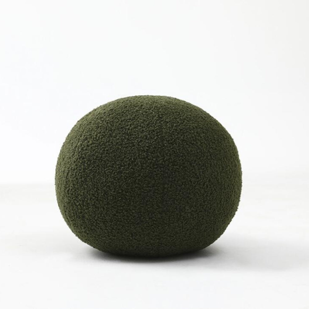 Coussin bouclette en forme de boule