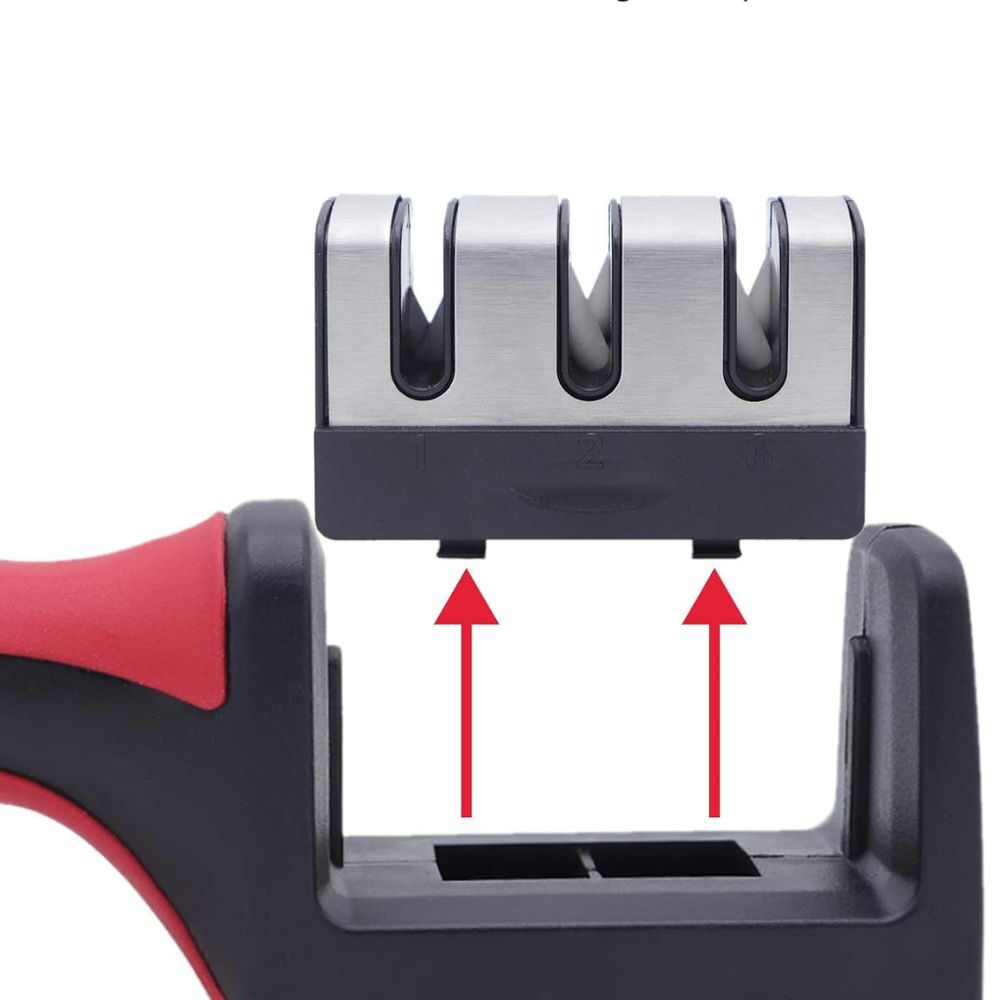 Aiguiseur de couteaux à poignée ergonomique