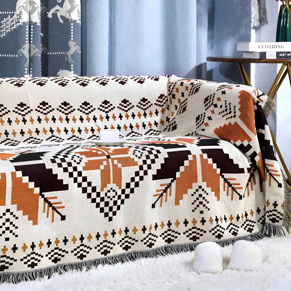 Tapis de pique-nique motif boho marocain
