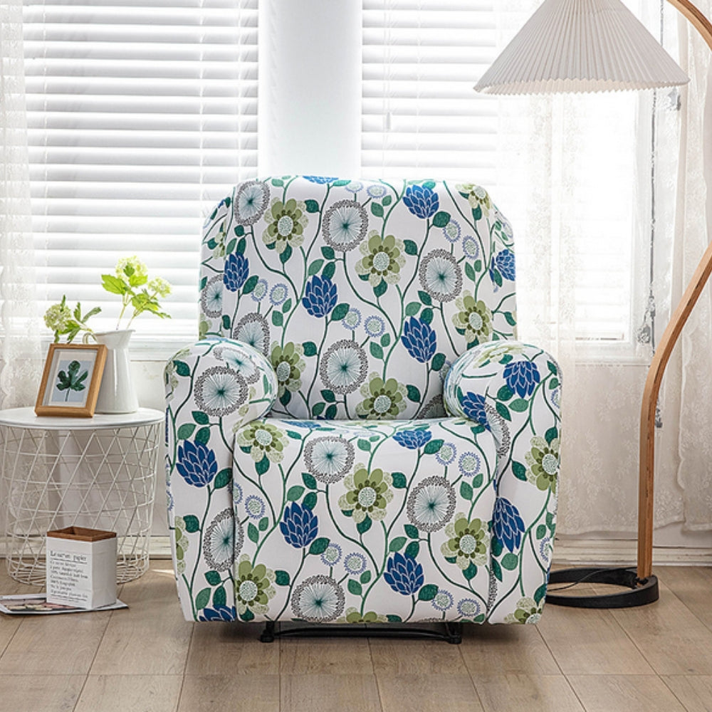 Housse de fauteuil relax à fleurs