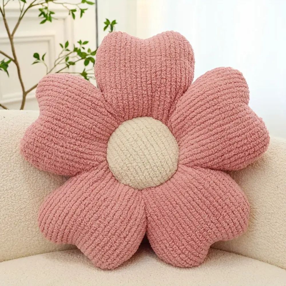 Coussin en forme de fleur épanouie