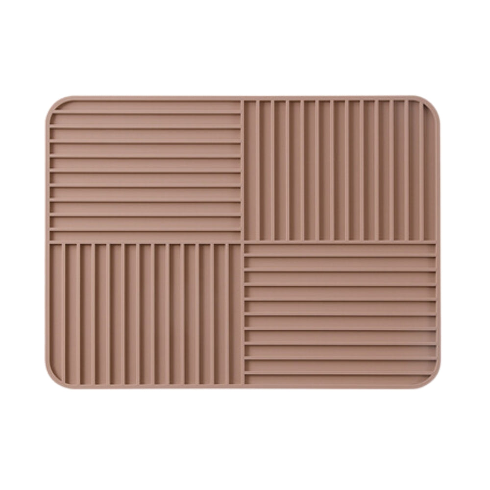 Tapis de séchage pliable multi-usage nervuré