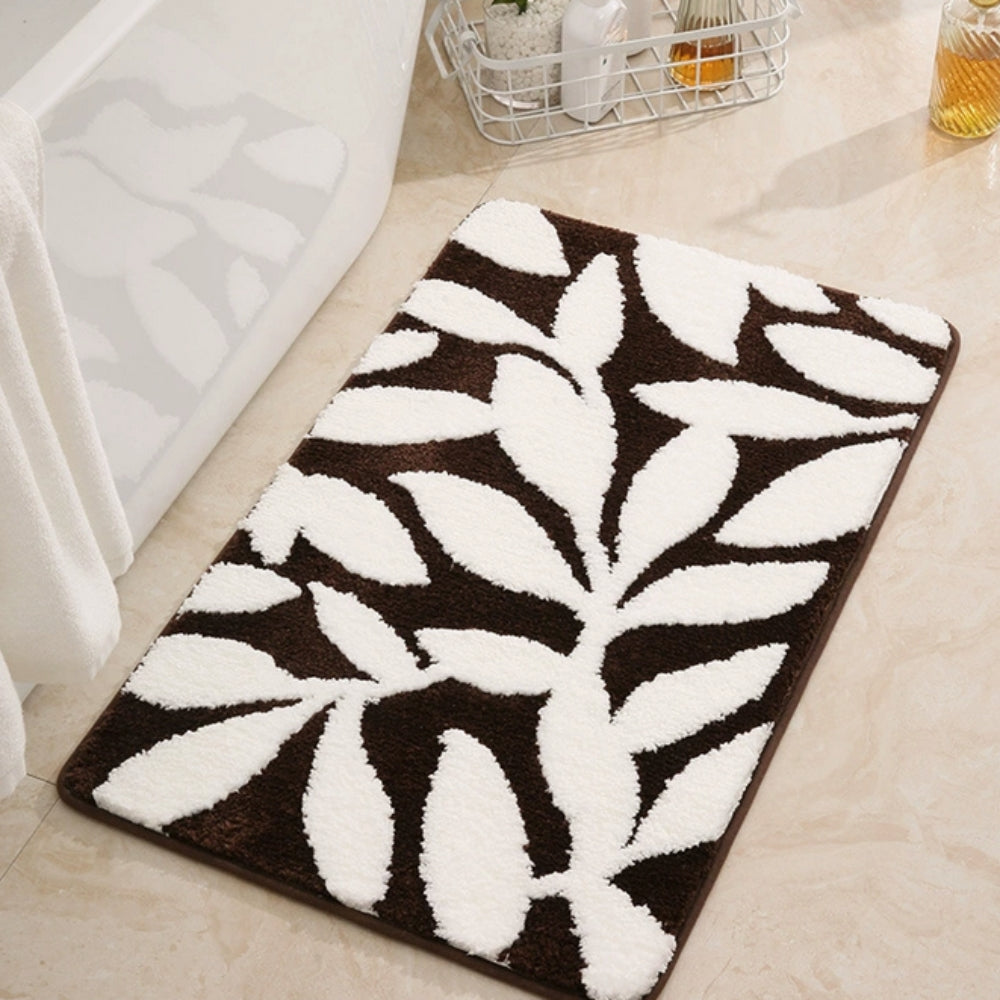 Tapis de bain Zyphire motif feuilles