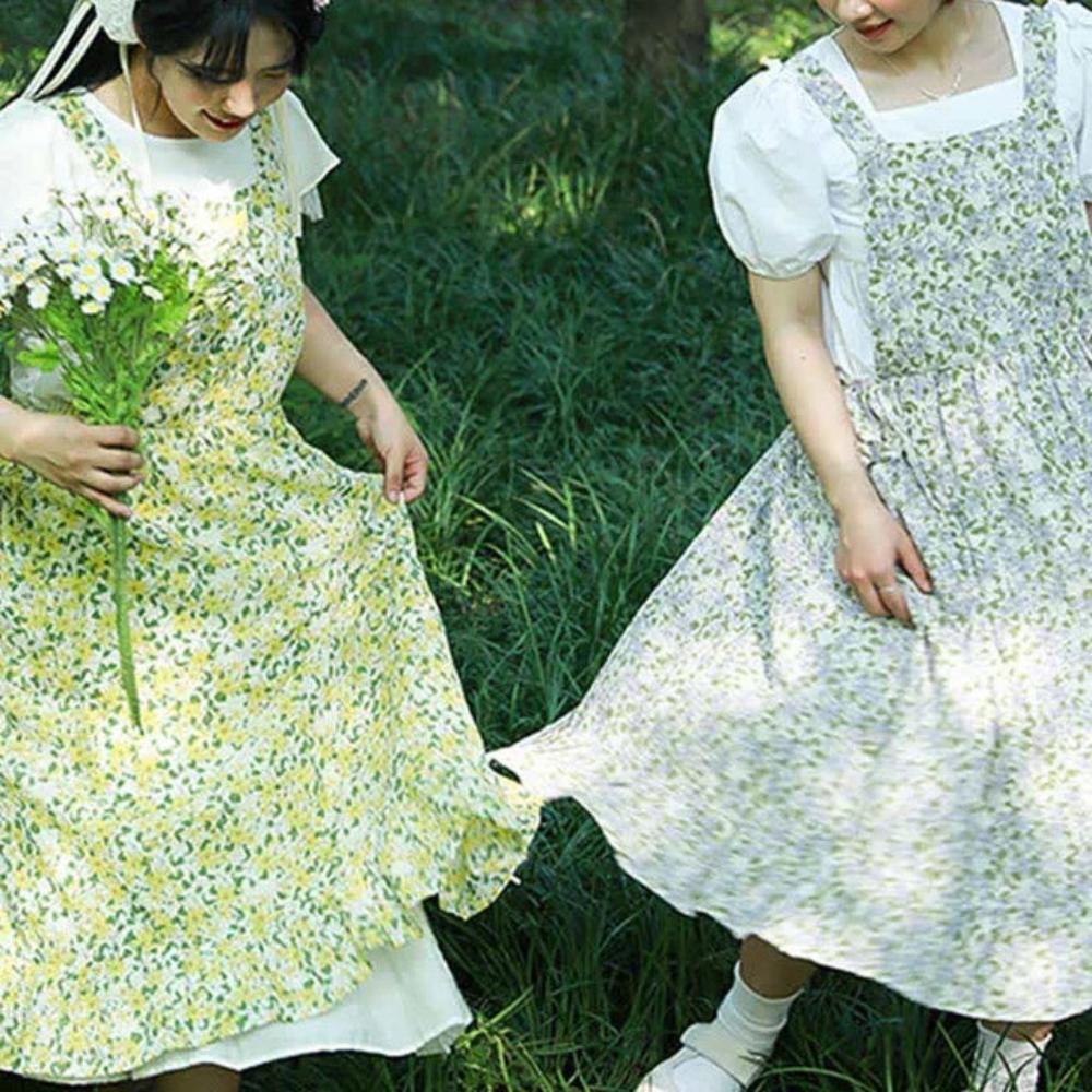 Tablier en coton charme pastoral