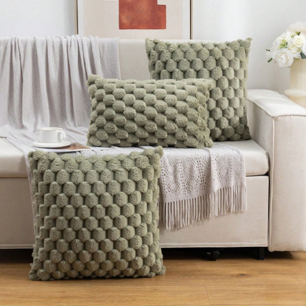 Housse de coussin marshmallow moelleuse