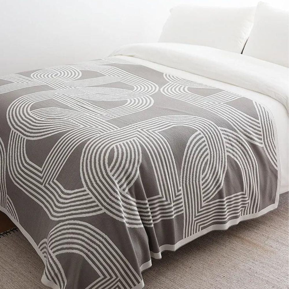 Plaid tricoté Snuggle Maze