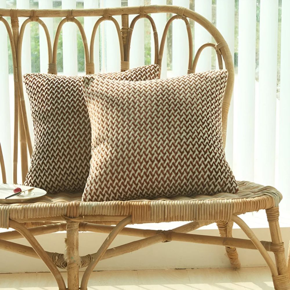 Housses de coussin à chevrons Lush