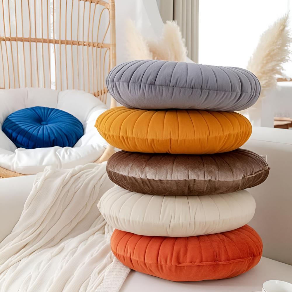 Coussin citrouille moelleux