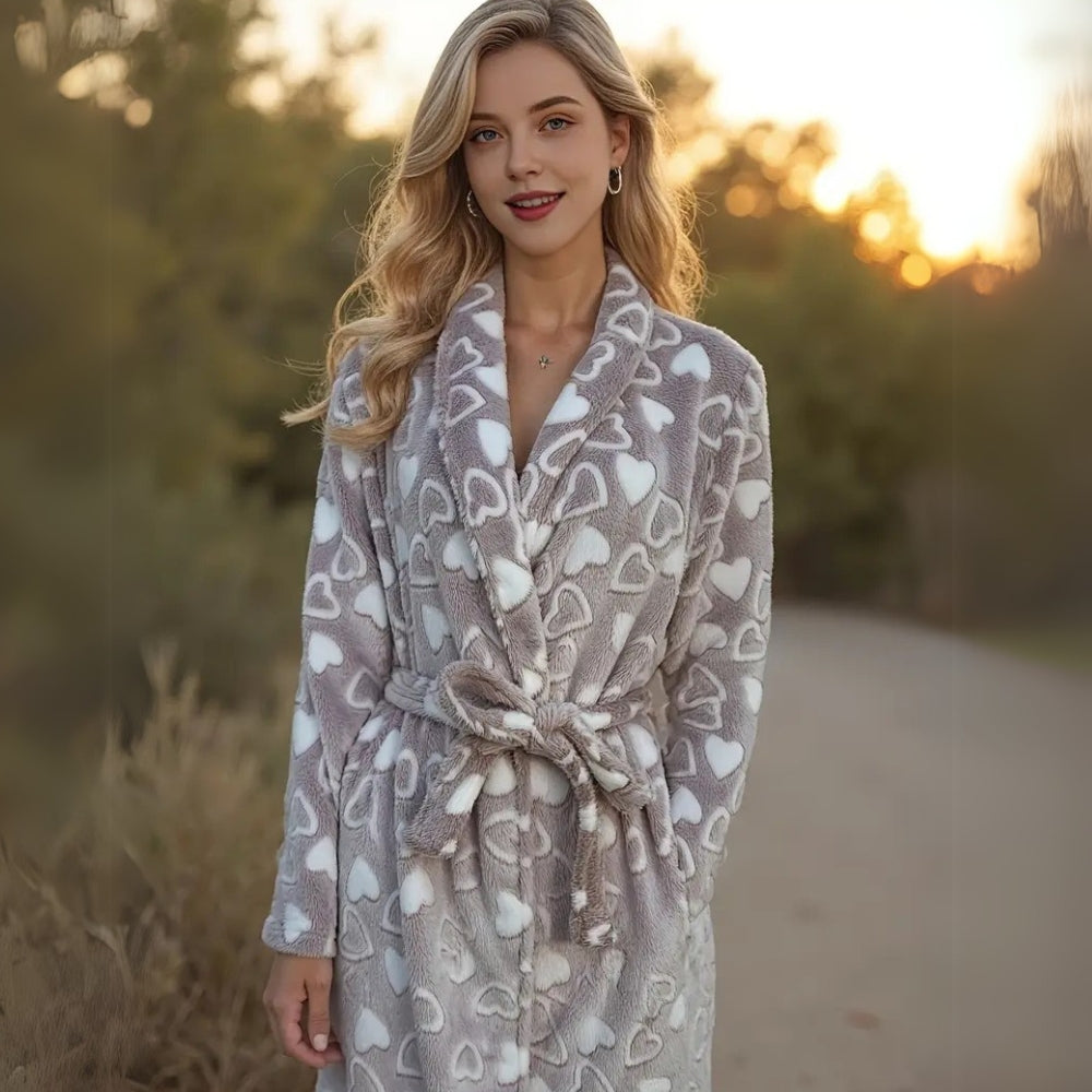 Peignoir en polaire moelleuse